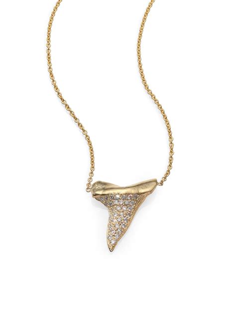 Diamond Shark Tooth Necklace